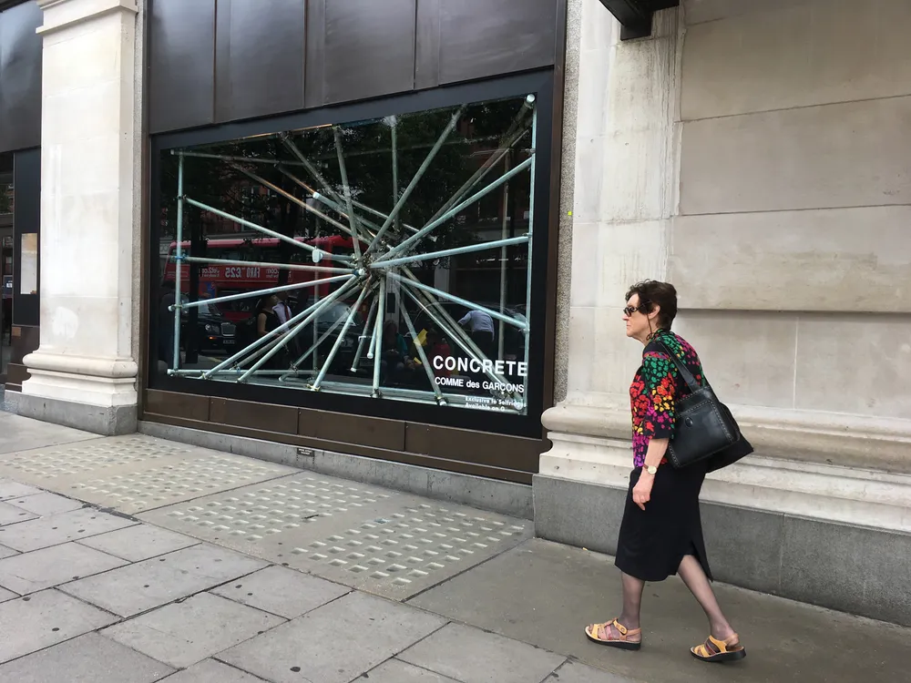 Concrete by Comme des Garçons Installation at Selfridges London
